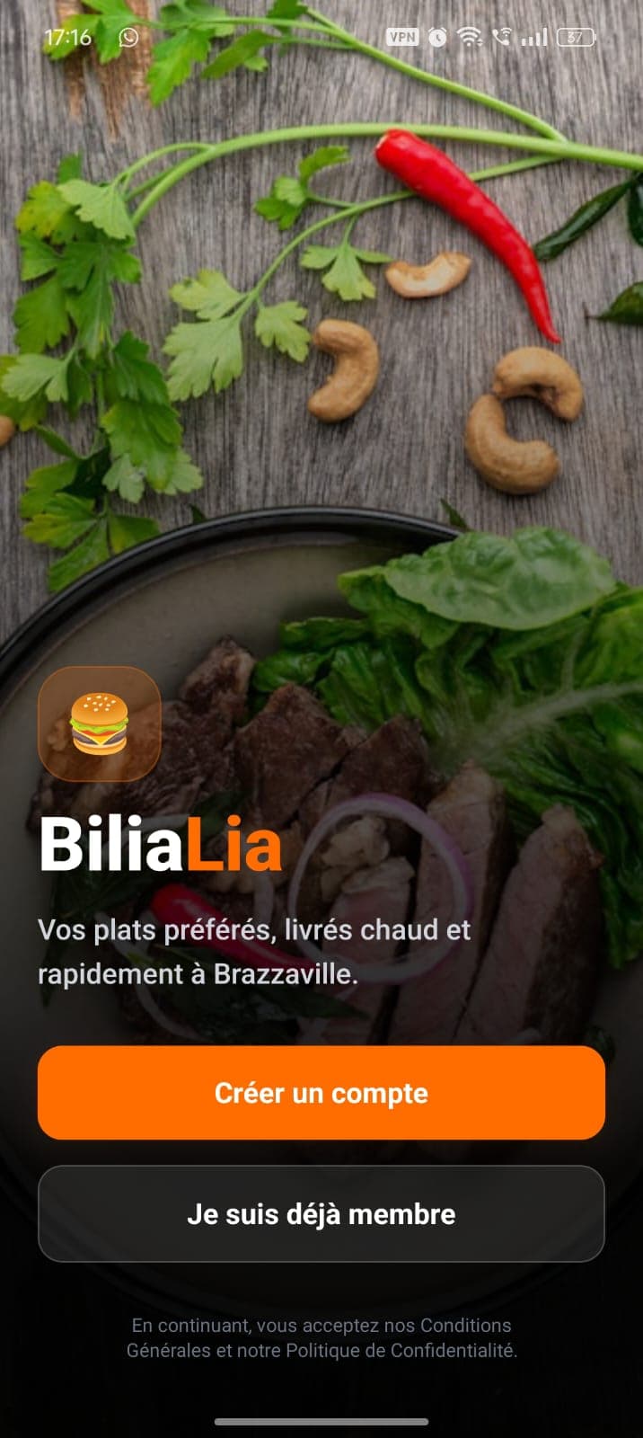 Application de Livraison de Repas